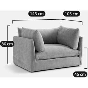 La Redoute Interieurs Malo Sillón XL de terciopelo La Redoute Interieurs Malo Sillón XL de terciopelo