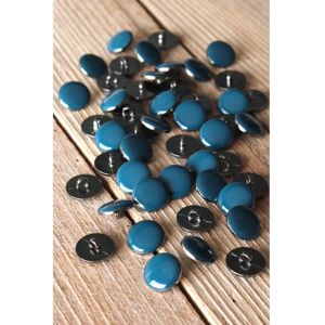 Eglantine et Zoé - 15mm - Bleu pétrole - Buttons - Publicité Eglantine et Zoé - 15mm - Bleu pétrole - Buttons - Publicité