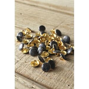 Mondial Tissus - Shiny 10 mm - Anthracite - Bouton Mondial Tissus - Shiny 10 mm - Anthracite - Bouton