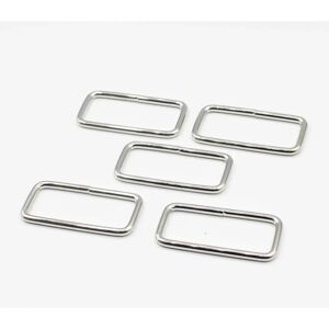 Mondial Tissus - Rectangles 50mm - Métal - Boucle de sac Mondial Tissus - Rectangles 50mm - Métal - Boucle de sac