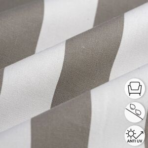 Mondial Tissus - Bayadère Gris - Acrylique - Tissu Mondial Tissus - Bayadère Gris - Acrylique - Tissu