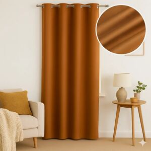 Mondial Tissus - Rideau occultant Silky jaune - Curtain Mondial Tissus - Rideau occultant Silky jaune - Curtain