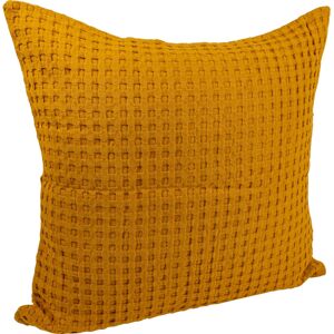 Mondial Tissus - nid d'abeille moutarde 40x40 - Cushion cover Mondial Tissus - nid d'abeille moutarde 40x40 - Cushion cover