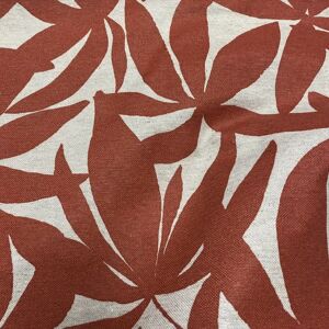 Mondial Tissus - Flore - Terracotta - Motif floral - Tissu Mondial Tissus - Flore - Terracotta - Motif floral - Tissu
