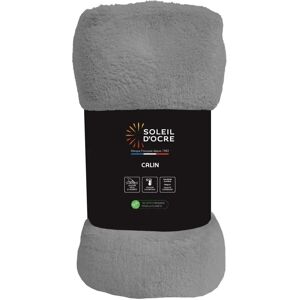 Soleil d'Ocre Couverture en Flanelle Gris - Couverture - Publicité Soleil d'Ocre Couverture en Flanelle Gris - Couverture - Publicité