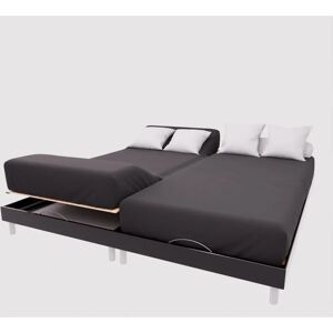 Soleil d'Ocre 57 Fili Lenzuolo Fitted Nero - Biancheria Soleil d'Ocre 57 Fili Lenzuolo Fitted Nero - Biancheria