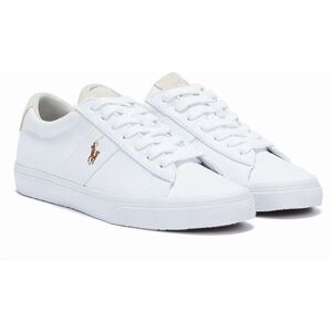 Buty Polo Ralph Lauren SAYER Białe skóra/Tkanina dla Mężczyzn - Casual Buty Polo Ralph Lauren SAYER Białe skóra/Tkanina dla Mężczyzn - Casual