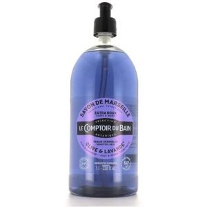 Le Comptoir du Bain Savon Liquide Lavande Olive - Marseille 1L - Publicité Le Comptoir du Bain Savon Liquide Lavande Olive - Marseille 1L - Publicité