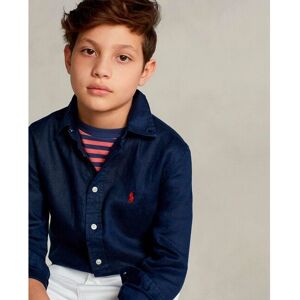 Linjenskjorte Polo Ralph Lauren - Gutter 3 år - Marineblå Linjenskjorte Polo Ralph Lauren - Gutter 3 år - Marineblå