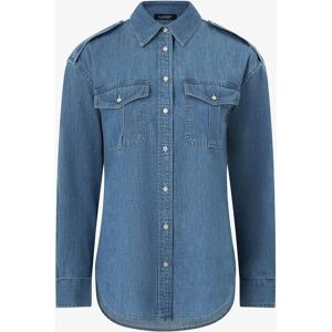 Lauren Ralph Lauren - Modell 42/44 - Rett passform denim skjorte - Kvinner Lauren Ralph Lauren - Modell 42/44 - Rett passform denim skjorte - Kvinner