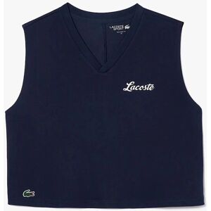 Lacoste Women's Blue Ultra Dry Cotton Sport Crop Top - Sport Crop Top Lacoste Women's Blue Ultra Dry Cotton Sport Crop Top - Sport Crop Top