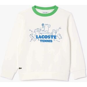 Lacoste Juniors Crème Biologisch Katoenen Fleece Sweatshirt - 2 Jaar - Sweatshirt Lacoste Juniors Crème Biologisch Katoenen Fleece Sweatshirt - 2 Jaar - Sweatshirt