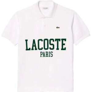 Lacoste Heren Klassiek Fit Piqué Poloshirt - Wit - Maat 46 Lacoste Heren Klassiek Fit Piqué Poloshirt - Wit - Maat 46