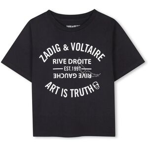 T-shirt Noir à Manches Courtes Zadig & Voltaire - Enfants - Publicité T-shirt Noir à Manches Courtes Zadig & Voltaire - Enfants - Publicité