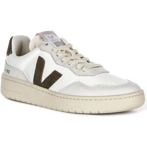 Veja V-90 B-Mesh Hvid Khaki Sneakers - Sneakers Veja V-90 B-Mesh Hvid Khaki Sneakers - Sneakers