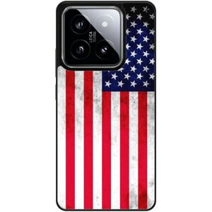 Coque en silicone Xiaomi 14 Drapeau USA - Publicité Coque en silicone Xiaomi 14 Drapeau USA - Publicité