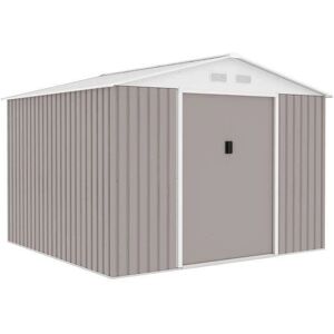 AUCUNE Abri de jardin en métal - 7,06 m² - 277 x 255 x 202 cm - Taupe - Publicité AUCUNE Abri de jardin en métal - 7,06 m² - 277 x 255 x 202 cm - Taupe - Publicité