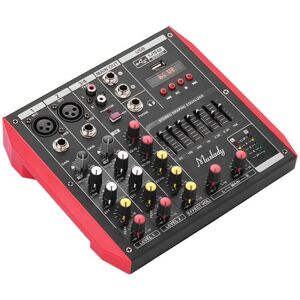 GreenZech Portable 4-Channel Mixing Console Mixer - Mixing Console GreenZech Portable 4-Channel Mixing Console Mixer - Mixing Console