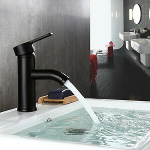 GreenZech Stainless Steel Basin Faucet Single Handle Bathroom Face Hot Cold Water Mixer Sink Tap - 17cm GreenZech Stainless Steel Basin Faucet Single Handle Bathroom Face Hot Cold Water Mixer Sink Tap - 17cm