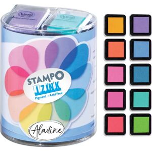 Aladine Pastel 10 sztuk - Zestaw tuszy do stempli Aladine Pastel 10 sztuk - Zestaw tuszy do stempli