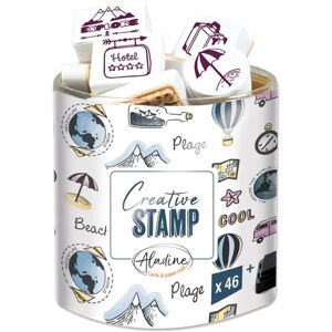 Ensemble de tampons de voyage Aladine - 46 pcs - Publicité Ensemble de tampons de voyage Aladine - 46 pcs - Publicité