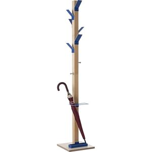 kaiserkraft Garderobenständer - Blau, 8 Haken, Holz, 32x178cm - Kleiderständer kaiserkraft Garderobenständer - Blau, 8 Haken, Holz, 32x178cm - Kleiderständer