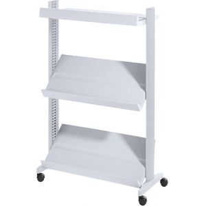 Suport prospectus din aluminiu gri deschis - 9 x DIN A4 Suport prospectus din aluminiu gri deschis - 9 x DIN A4