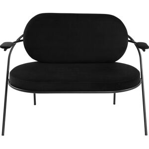 PAPERFLOW SATURNE Zweisitzer Sofa - Samt Schwarz - Möbel PAPERFLOW SATURNE Zweisitzer Sofa - Samt Schwarz - Möbel