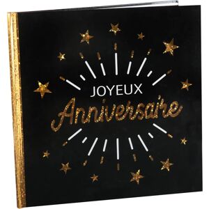 Générique Joyeux Anniversaire Schwarz 20P - Gästbook Générique Joyeux Anniversaire Schwarz 20P - Gästbook