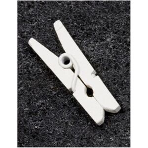 JADEO - Mini White Wooden Clothespins - 2.5 cm - 10 pcs - Clothespins JADEO - Mini White Wooden Clothespins - 2.5 cm - 10 pcs - Clothespins