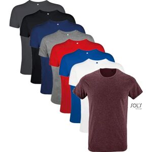 Sol's Kaki melange Slim Fit T-Shirt - Herre rund hals Sol's Kaki melange Slim Fit T-Shirt - Herre rund hals