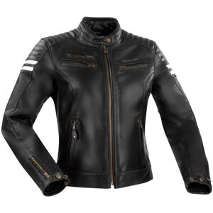 Chaqueta de moto de cuero Segura Funky - Negro-Blanco - Temporada media - Chaqueta Chaqueta de moto de cuero Segura Funky - Negro-Blanco - Temporada media - Chaqueta