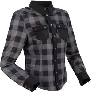 Camisa de moto Segura Jovan para mujer - Negro/Rojo - Talla 40 Camisa de moto Segura Jovan para mujer - Negro/Rojo - Talla 40