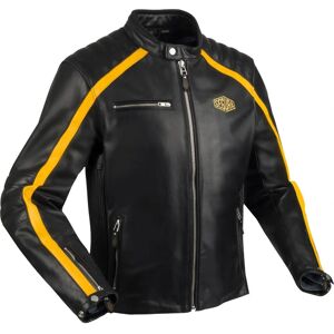 Giacca in pelle da moto Segura Formula - Colore nero/giallo - L Giacca in pelle da moto Segura Formula - Colore nero/giallo - L