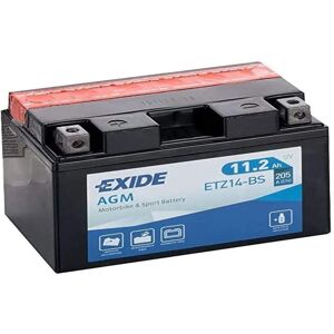 Batterie AGM Moto Exide - Modèle ETZ14-BS - 11Ah, 12V - Publicité Batterie AGM Moto Exide - Modèle ETZ14-BS - 11Ah, 12V - Publicité