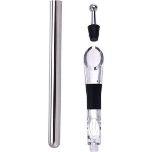 Laguiole enfriador de vino - Set de 3 piezas de enfriador de vino de acero inoxidable Laguiole enfriador de vino - Set de 3 piezas de enfriador de vino de acero inoxidable