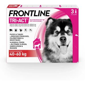 Frontline Tri-Act XL Chien 40-60kg Pipettes - Traitement antiparasitaire - Publicité Frontline Tri-Act XL Chien 40-60kg Pipettes - Traitement antiparasitaire - Publicité