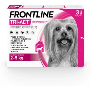 Frontline Tri-Act Pipetas para Perros - 2-5 kg, 3 Unidades Frontline Tri-Act Pipetas para Perros - 2-5 kg, 3 Unidades