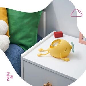 Badabulle Yellow Baby Night-light - Projection & Soothing Music - Night-light projector Badabulle Yellow Baby Night-light - Projection & Soothing Music - Night-light projector