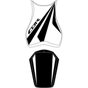 Bagster - CBR 1000 Fireblade - Blanc - Housse de selle - Publicité Bagster - CBR 1000 Fireblade - Blanc - Housse de selle - Publicité