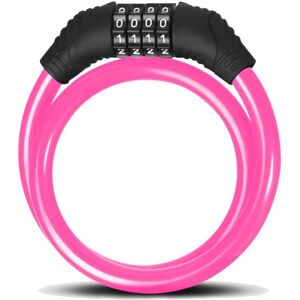 Serrure à combinaison Beeper Rose 60 cm pour vélo - Publicité Serrure à combinaison Beeper Rose 60 cm pour vélo - Publicité