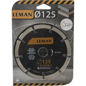 Disco diamantato segmentato 125 mm Leman - Muratura Disco diamantato segmentato 125 mm Leman - Muratura