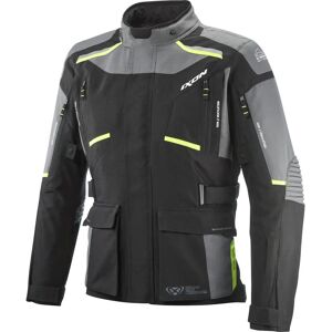 Ixon Midgard Wasserdichte Motorrad Textiljacke - Schwarz Grau Gelb - XL Ixon Midgard Wasserdichte Motorrad Textiljacke - Schwarz Grau Gelb - XL