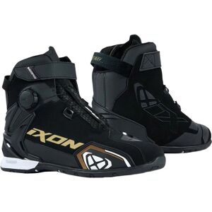 Ixon Bull 2 Wasserdichte Damen Motorrad Schuhe - Schwarz Weiss Gold - 39 Ixon Bull 2 Wasserdichte Damen Motorrad Schuhe - Schwarz Weiss Gold - 39