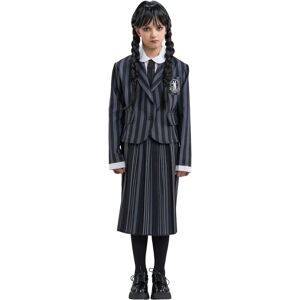 Costume officiel de Wednesday Addams - 164cm - Noir/Gris - Publicité Costume officiel de Wednesday Addams - 164cm - Noir/Gris - Publicité