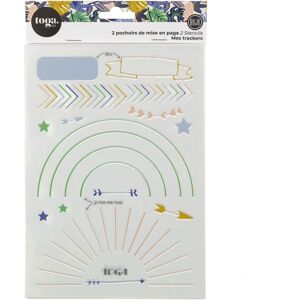 Herbruikbare Plastic Sjablonen Toga - Bullet Journal Decoraties - 15x20cm Herbruikbare Plastic Sjablonen Toga - Bullet Journal Decoraties - 15x20cm