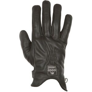 Guantes de moto en cuero Helstons Condor Unisex Negros - Equipo de Motocicleta Guantes de moto en cuero Helstons Condor Unisex Negros - Equipo de Motocicleta