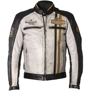 Veste en cuir de moto Helstons Indy - Unisexe, Noir, Blanc, Jaune, L - Publicité Veste en cuir de moto Helstons Indy - Unisexe, Noir, Blanc, Jaune, L - Publicité
