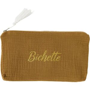 BB & Co Bichette - gaze de coton havane - 25 x 15 cm - Trousse BB & Co Bichette - gaze de coton havane - 25 x 15 cm - Trousse