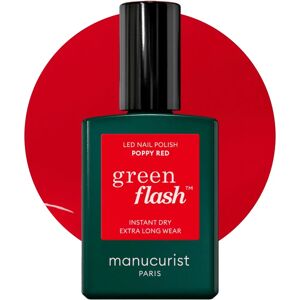 Manucurist Green Flash Poppy Red Neglelak 15ml - Neglelak Manucurist Green Flash Poppy Red Neglelak 15ml - Neglelak